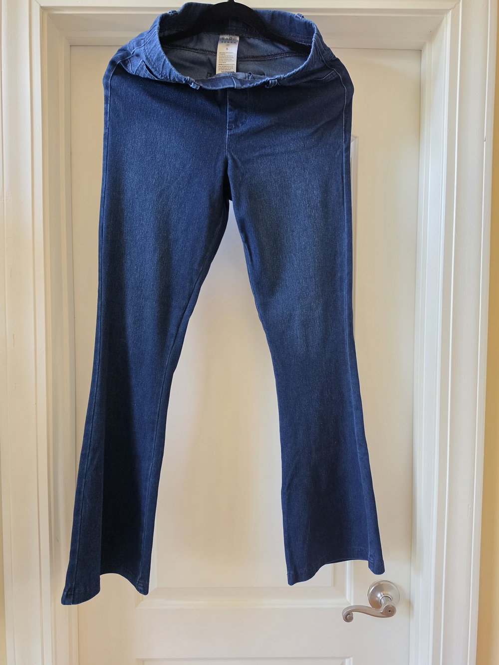 Serra Dark Blue Denim Pull-On Jeans